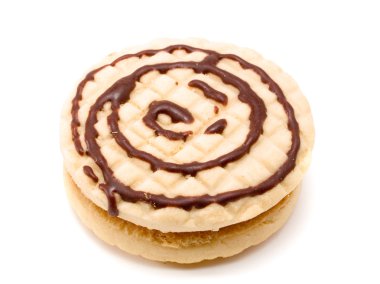 arka plan üzerinde lezzetli bisküvi