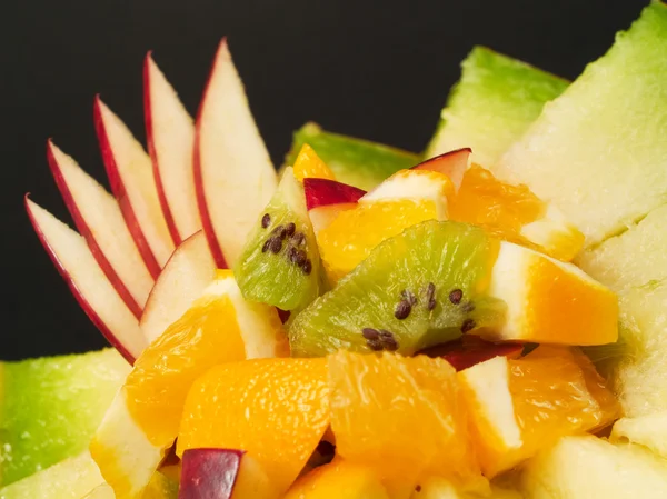Fruit salad in melon — Stock Photo, Image