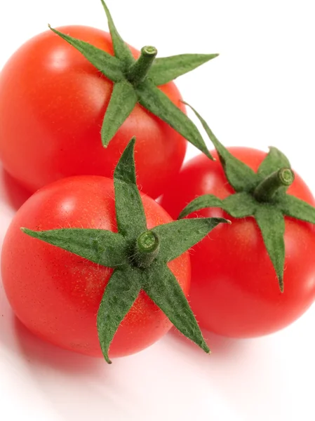 Tomates cereja no fundo — Fotografia de Stock
