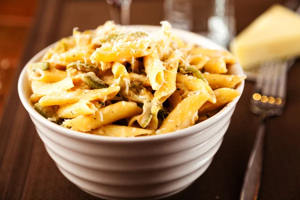Pasta Collection - Penne with cheese — Stock Photo, Image