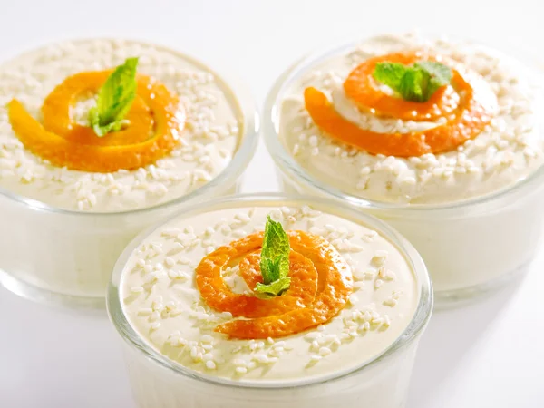 Creamy Tahini Desserts — Stock Photo, Image
