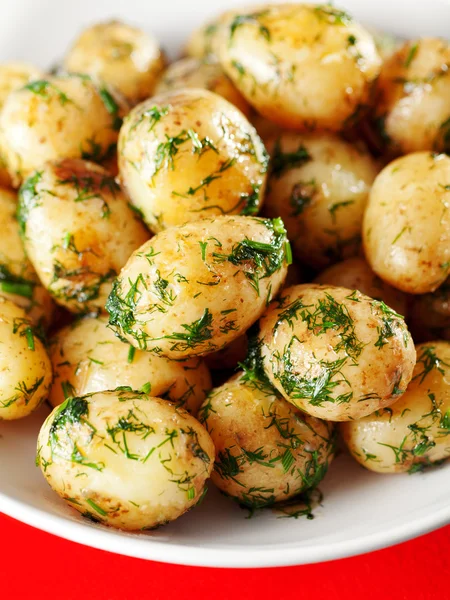 Sauteed potatoes with dill — Stock Photo, Image