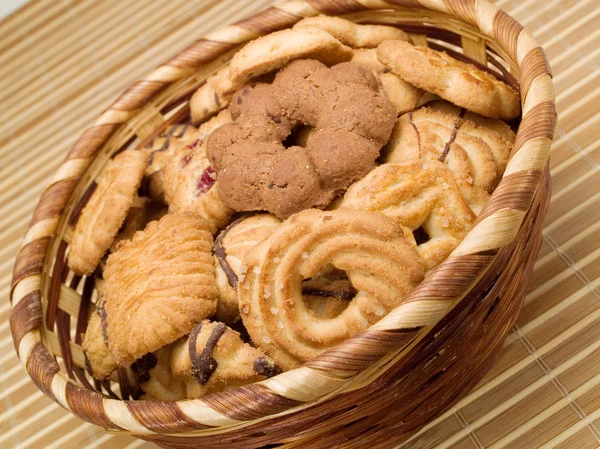 Tasty Cookies on background — Stock Photo, Image