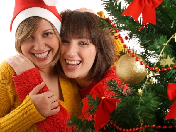 Women celebrating Christmas — Stock Photo, Image