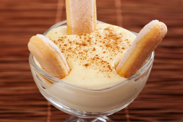 Hemgjord vaniljkräm — Stockfoto