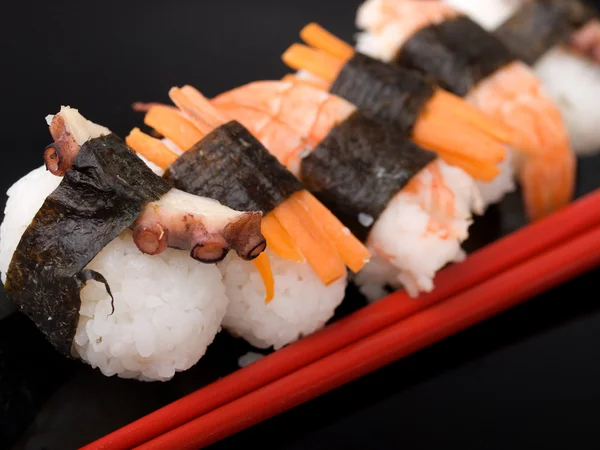 Sutiã asiático sushi — Fotografia de Stock