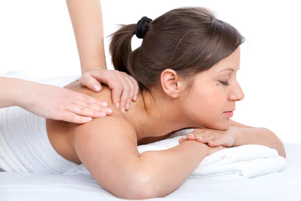 Young woman having massage — Stock Photo, Image