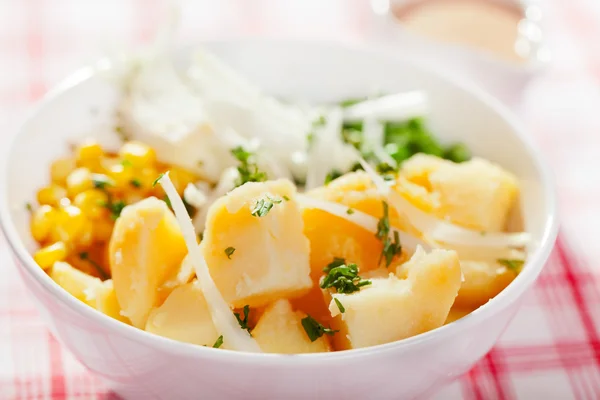 Potato salad with onion — Stock Photo, Image