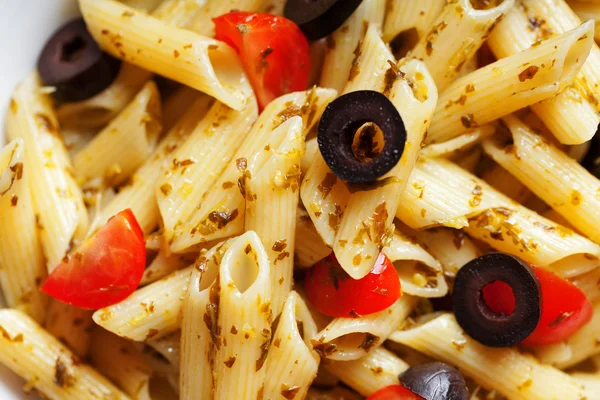Penne with cherry tomatoes — Stock Photo, Image