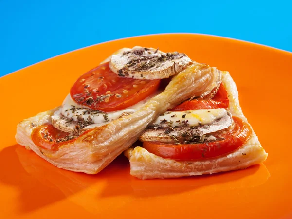 Tomato and cheese sandwich — Stock Photo, Image