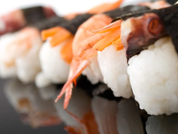 Sutiã asiático sushi — Fotografia de Stock