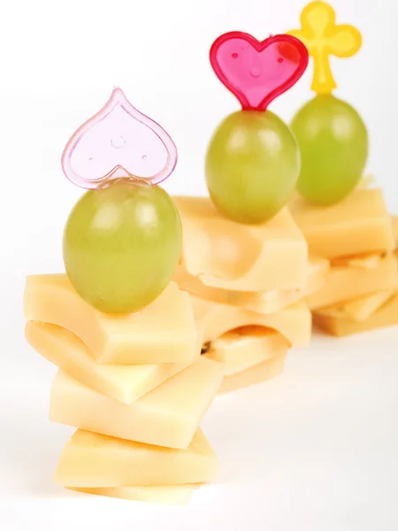 Chutné sýrové předkrmy — Stock fotografie