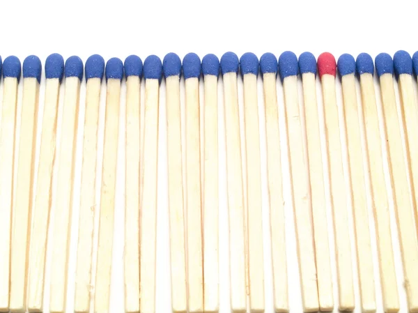 One different match stick — Stock Photo, Image
