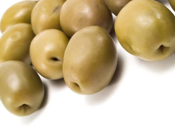 Olivy potraviny na pozadí — Stock fotografie