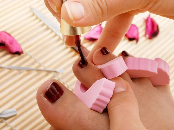 Mujer spa pedicura — Foto de Stock