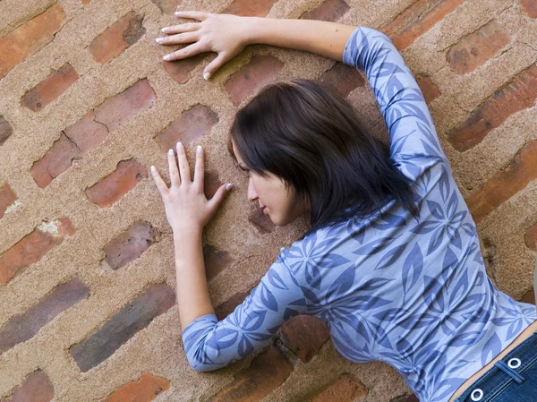 Bella faccia femminile — Foto Stock