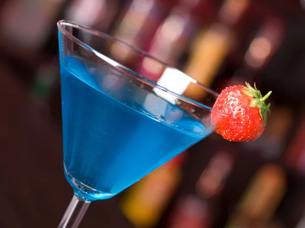 Cocktail blu notte russa — Foto Stock