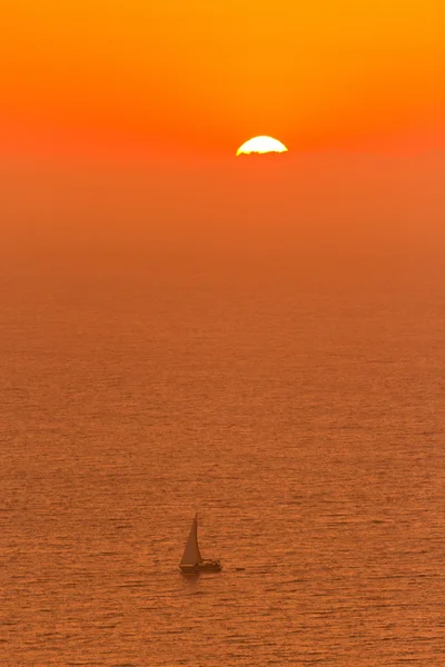 Puesta de sol en Oia, Santorini — Foto de Stock