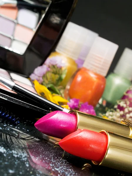 Cosmetics products on  background — Stock Photo, Image