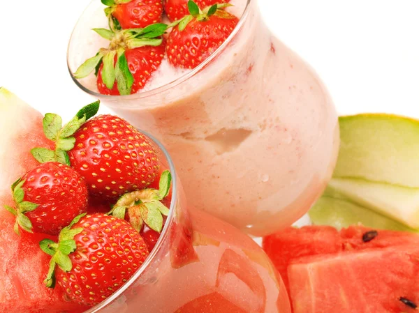 Fruitige Smoothies close-up — Stockfoto