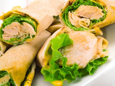 Somon Sandviç arka plan üzerinde