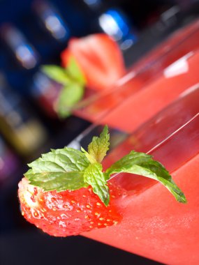 arka plan üzerinde lezzetli içecek