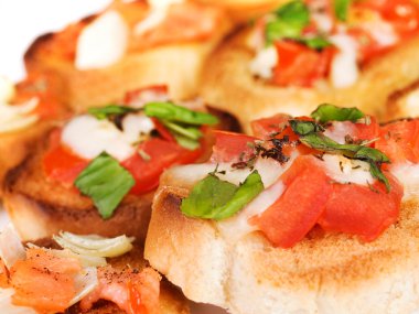 Domates ile İtalyan bruschetta