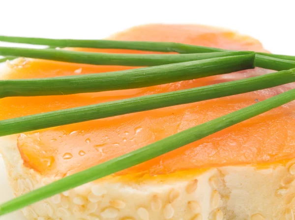 TastySandwich with Salmon — Stock Photo, Image