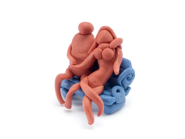 Cute craft made of clay — Stock Photo, Image