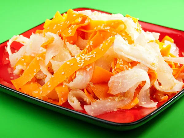 Sund gulerod og majroer salat - Stock-foto