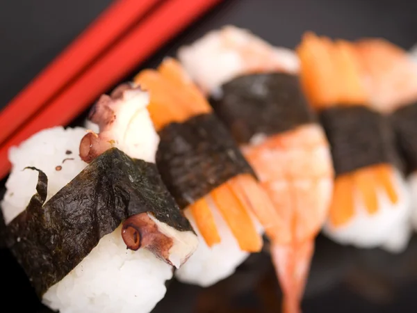 Saboroso fundo Sushi — Fotografia de Stock