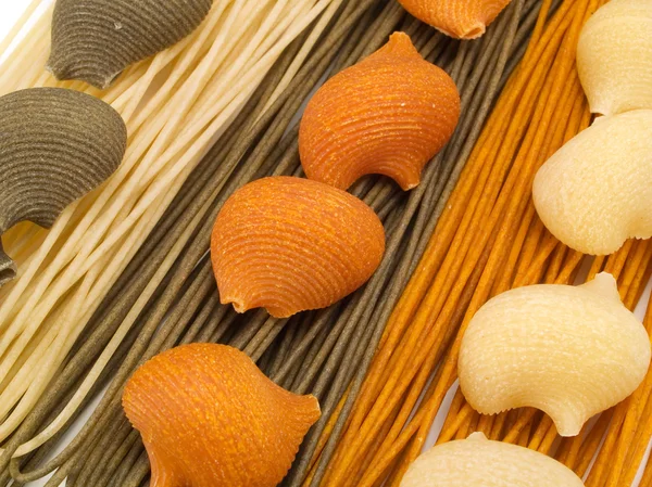 Raw pasta food on background — Stock Photo, Image
