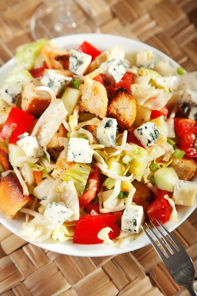 Blue cheese and tomatoes salad — Stock Photo, Image