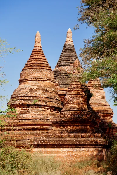 Staré pagody v bagan, myanmar — Stock fotografie