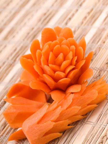 Food carving with carrot — Stock Photo, Image