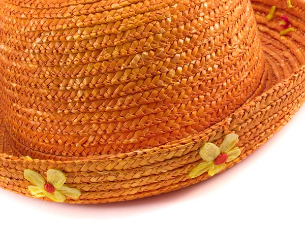 Arka planda turuncu şapka — Stok fotoğraf