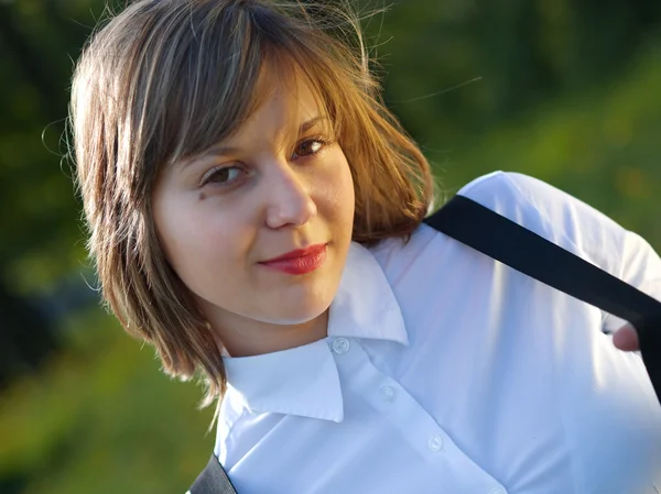 Adolescente chica al aire libre — Foto de Stock