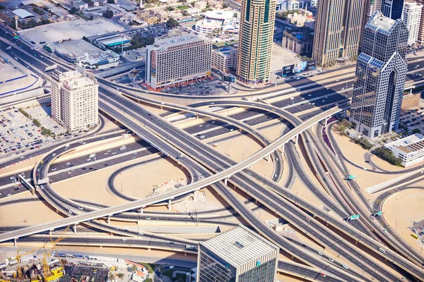 Highway intersection downtown Dubai — Stock Photo, Image