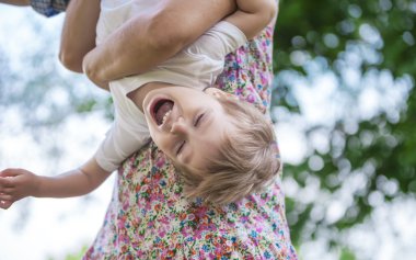 çocuk ve annesi Park