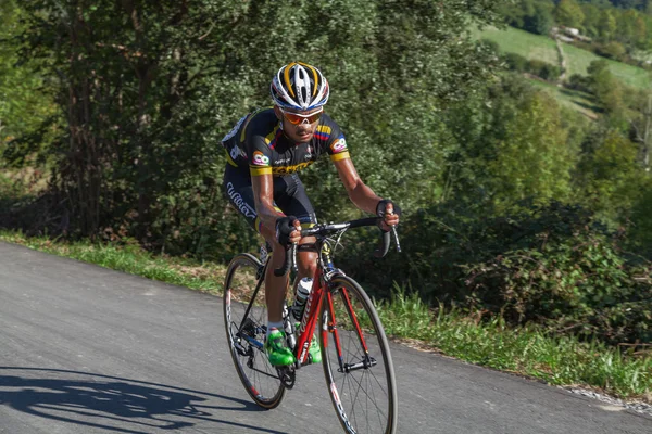 Utolsó méter a 16 szakaszban, a "La Vuelta" 2015-ig Asturias, Spanyolország — Stock Fotó