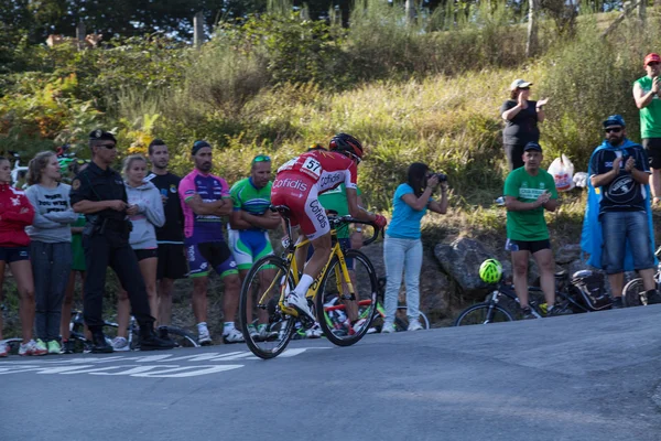 Últimos metros na 16a etapa de "La Vuelta" 2015, Astúrias, Espanha — Fotografia de Stock