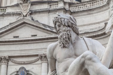 Roma, İtalya 'daki Piazza Navona