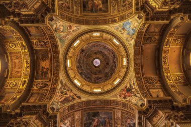 Kubbe Sant'Andrea della Valle Basilica Roma, İtalya