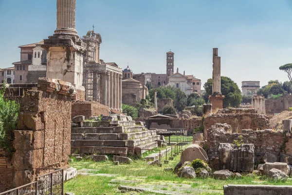 Altes römisches forum in rom, italien — Stockfoto