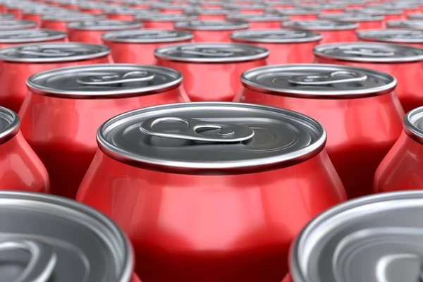 Red soda cans