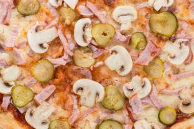 Üstten Görünüm Pizza doku