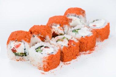 Suşi kırmızı biber ve peynir ile