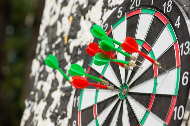 Makro Dart hedef sığ Dof ortasına