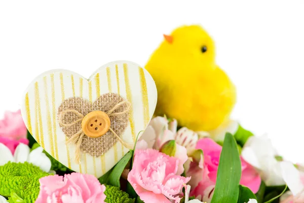 Decoratieve ornamenten in een boeket bloemen geïsoleerd — Stockfoto