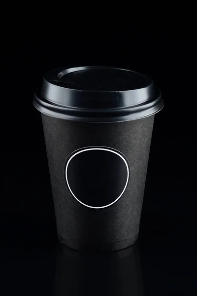 Blanco Papieren Kopje Koffie Voor Het Logo Van Toepassing Zwarte — Stockfoto